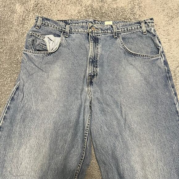 Vintage Levis L2 Jeans Men 36x34 Loose Baggy Fit Straight Leg 90s Skate Faded * - Picture 6 of 13